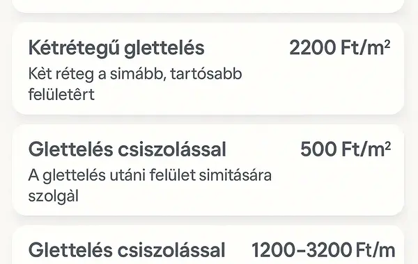 Glettelés árak 2025-ben – Mit Jelent a Q1–Q4 Glettelés?